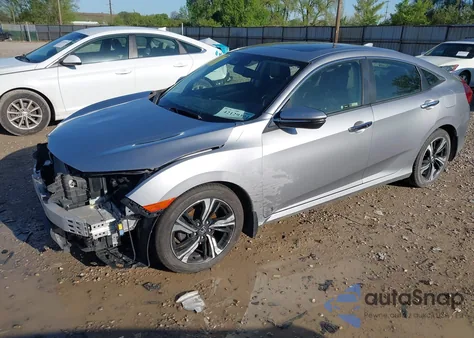 2018 Honda Civic Touring из США, поврежденный, VIN JHMFC1F93JX003978